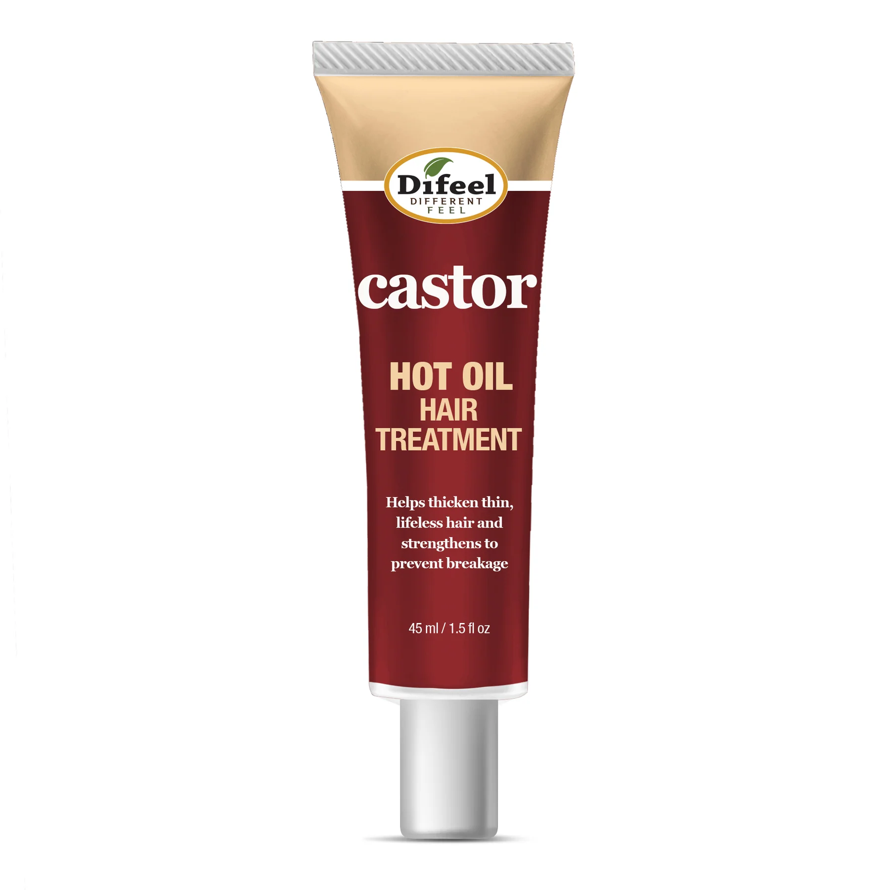 Difeel Hot Oil Hair Treatment with Castor Oil 1.5oz